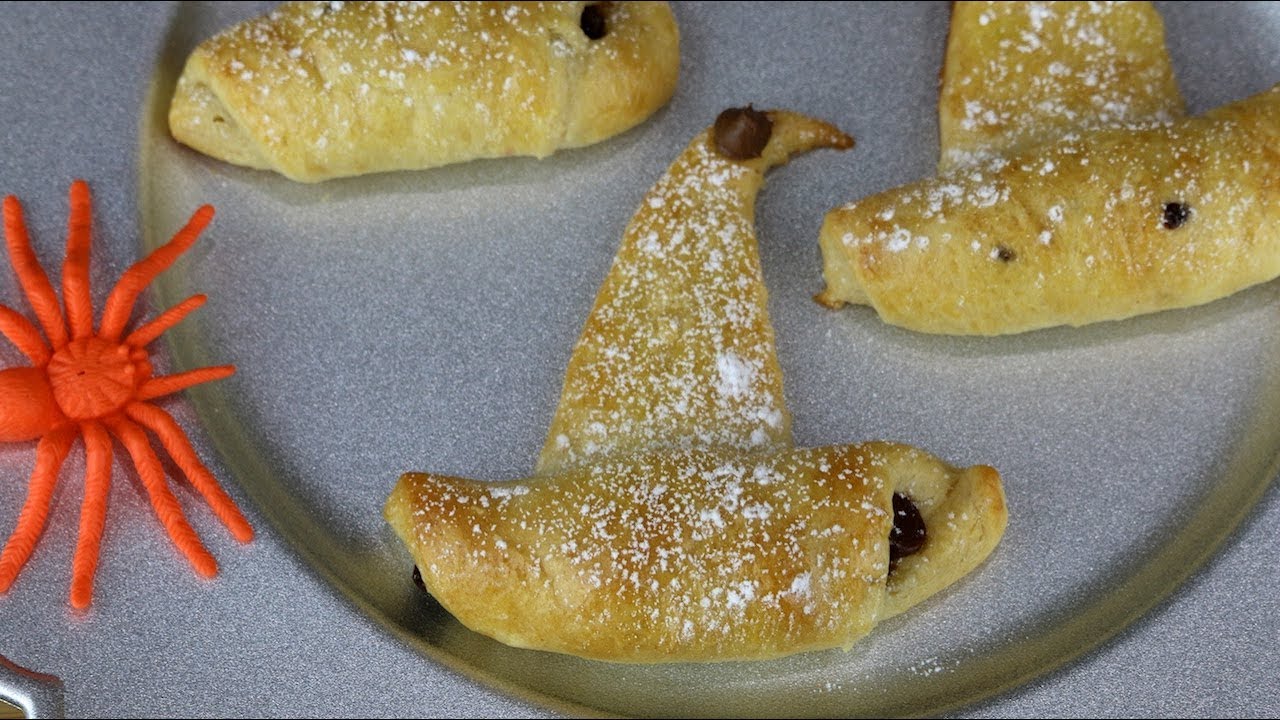 Witch Hat Chocolate Crescents | Halloween Recipes