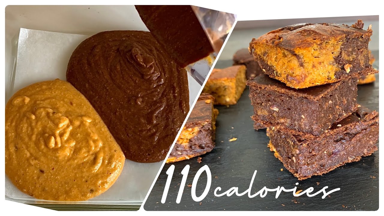 Healthy Pumpkin Brownies [ Sugar, Oil and Butter FREE ] low calorie brownie recipes