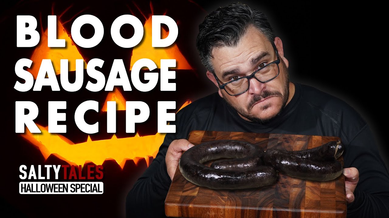 Easy BLOOD SAUSAGE/BLACK PUDDING Recipe - Halloween Special | Salty Tales