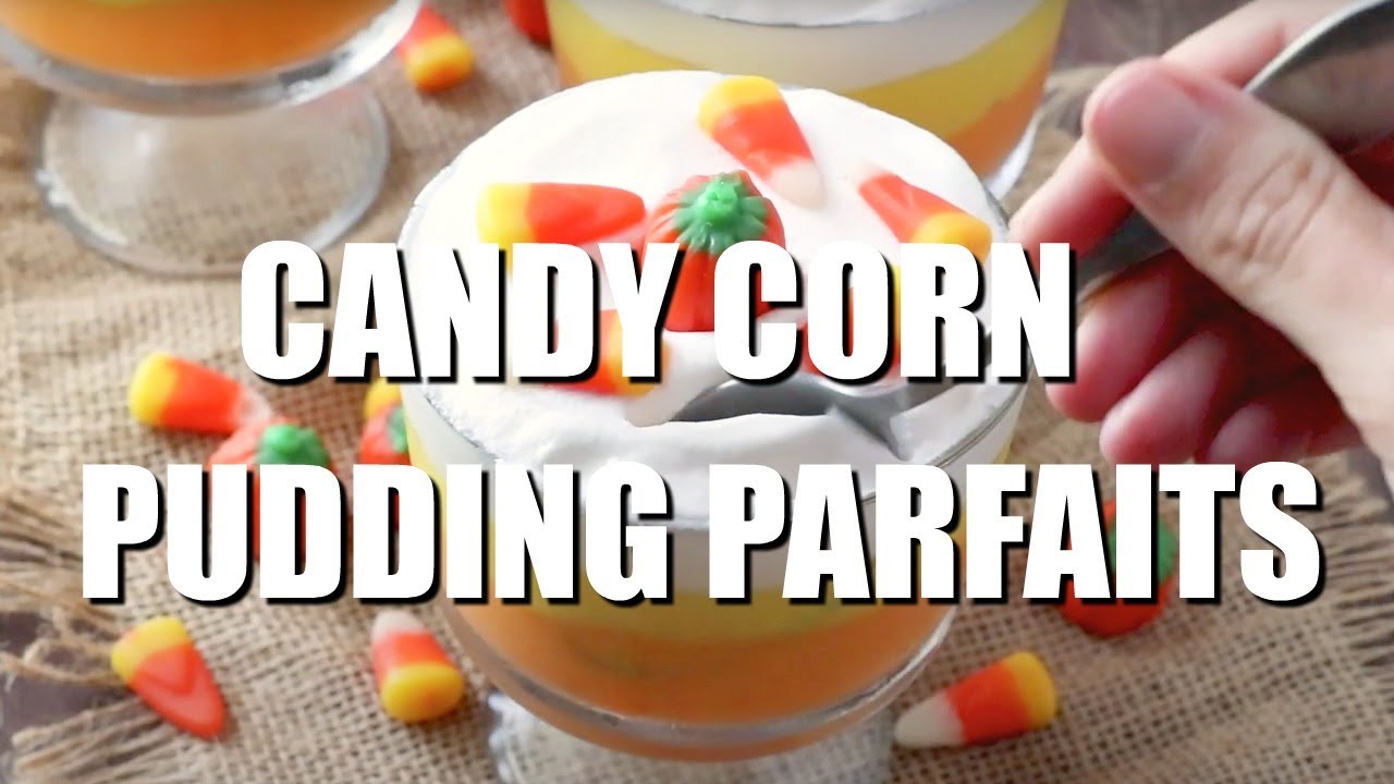 How to make: CANDY CORN PUDDING PARFAITS