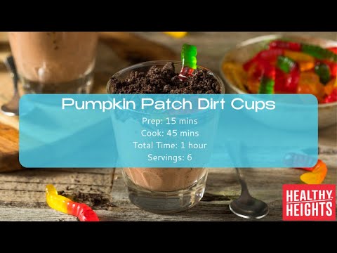 Pumpkin Patch Dirt Cups Kids Recipe - Healthy Heights