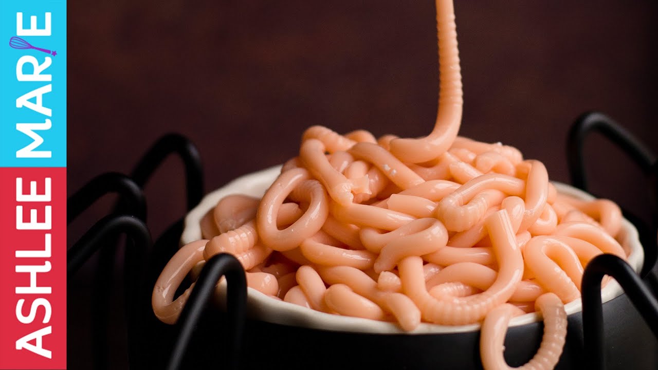 How to make edible worms - Halloween party food