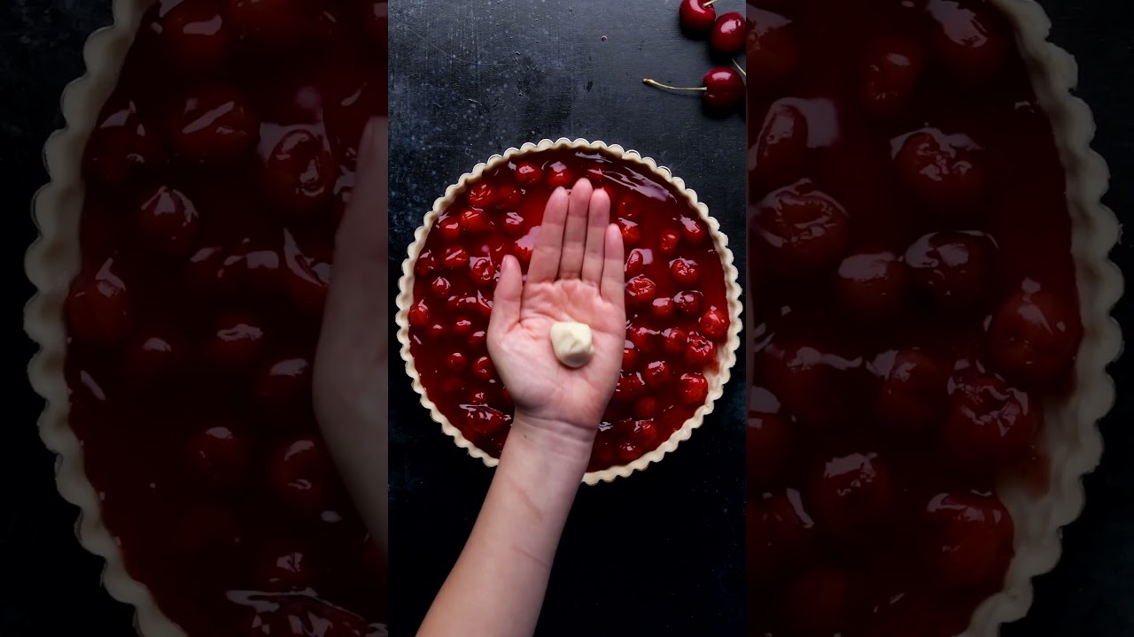 Creepy-Cute Halloween Cherry Mummy Pie #shorts
