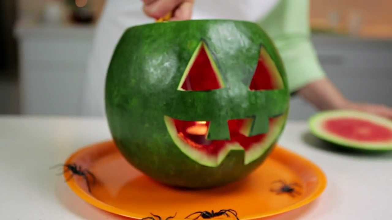 HOW TO: make a Spooky Watermelon Jack O Lantern