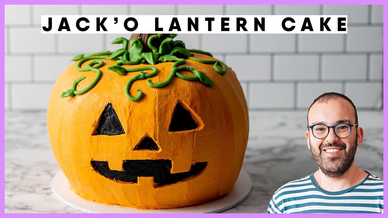 How To Make A Jack O'Lantern Cake for Halloween!