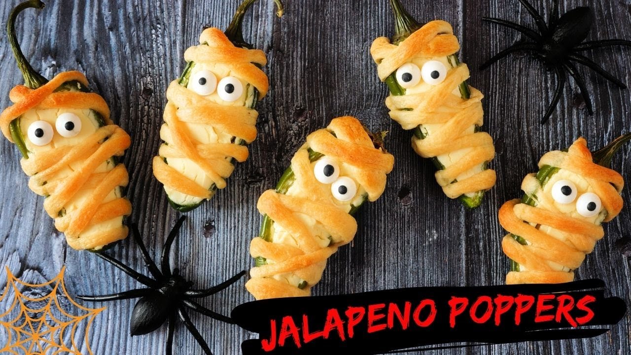 How To Make Jalapeno Popper Mummies | Halloween Appetizers Recipe