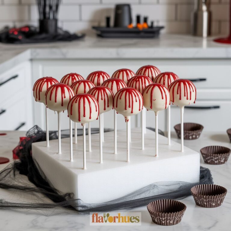 Bloody Drip Red Velvet Cake Pops Recipe