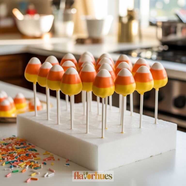Candy Corn Cake Pops Recipe