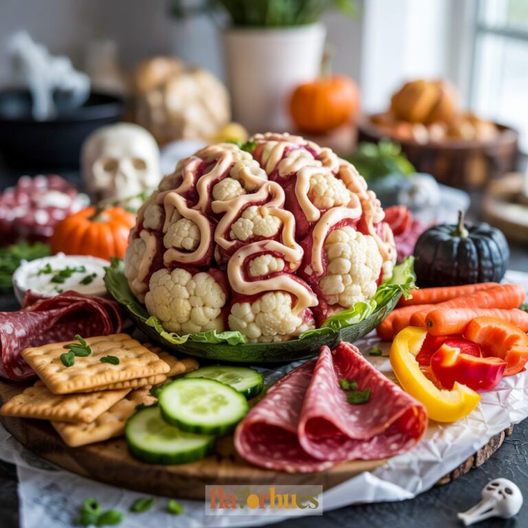 Cauliflower Brain Cheese Ball Charcuterie Board Recipe