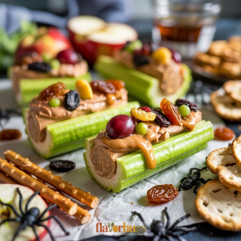 Creepy Crawly Ants on a Log Charcuterie Board Recipe