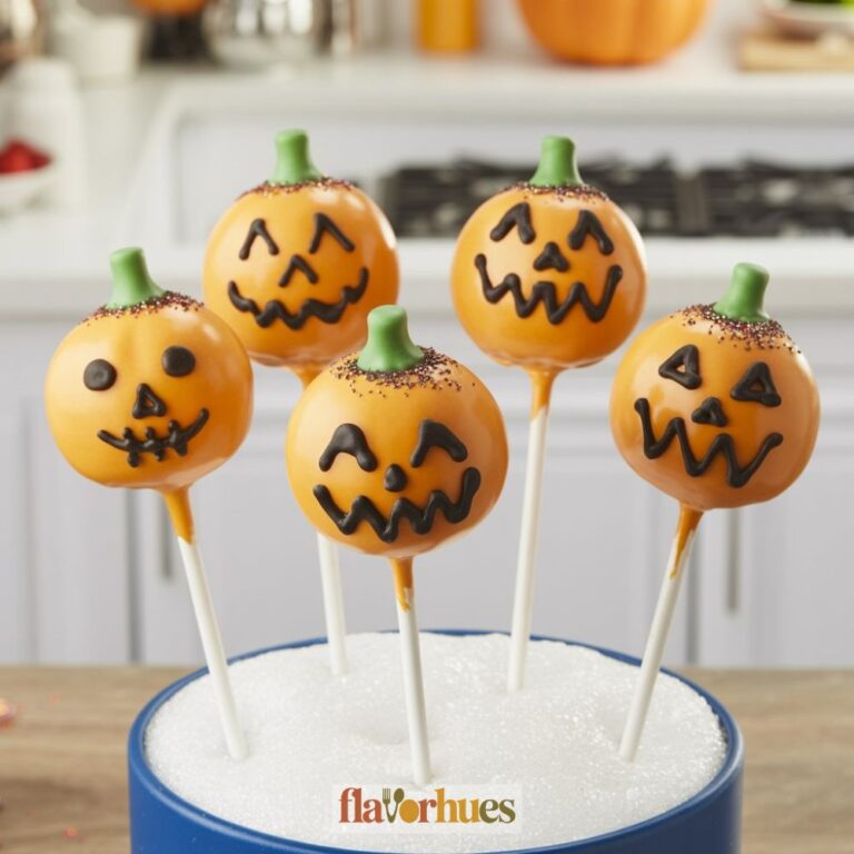 Glowing Candy Pumpkin Cake Pops Recipe