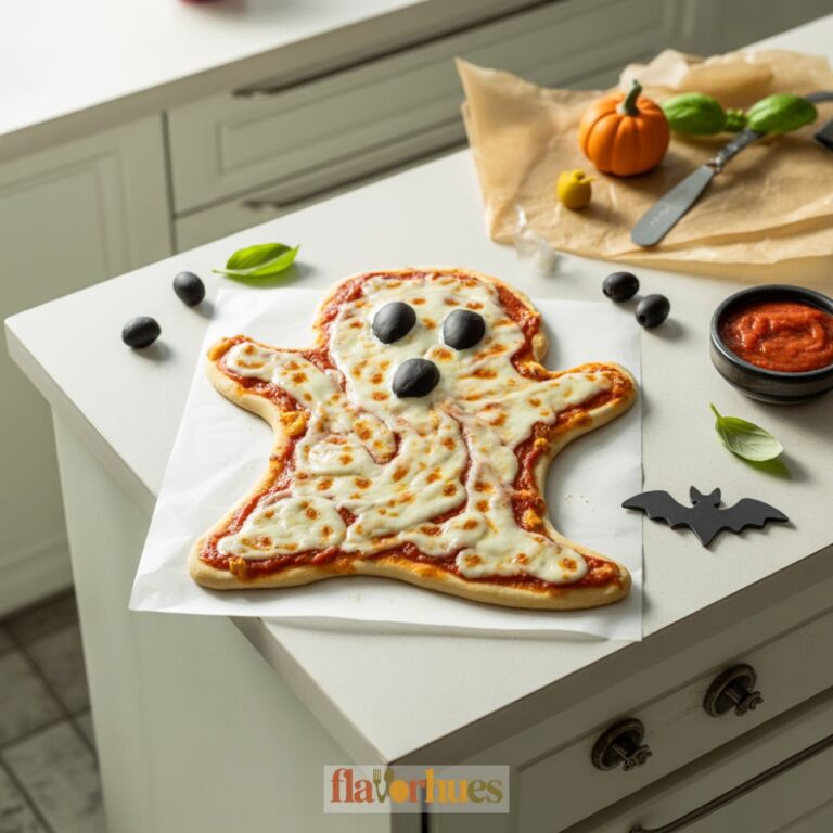 Ghost Shaped Pizza Recipe
