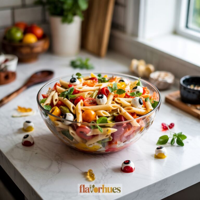 Halloween Eyeball Pasta Salad Recipe