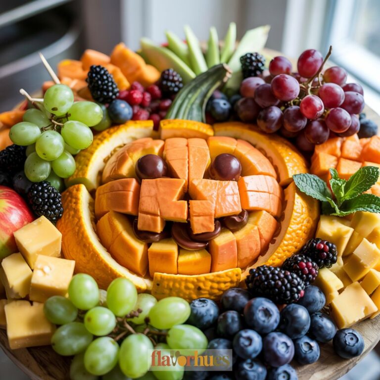 Jack-o’-Lantern Fruit Charcuterie Board Recipe