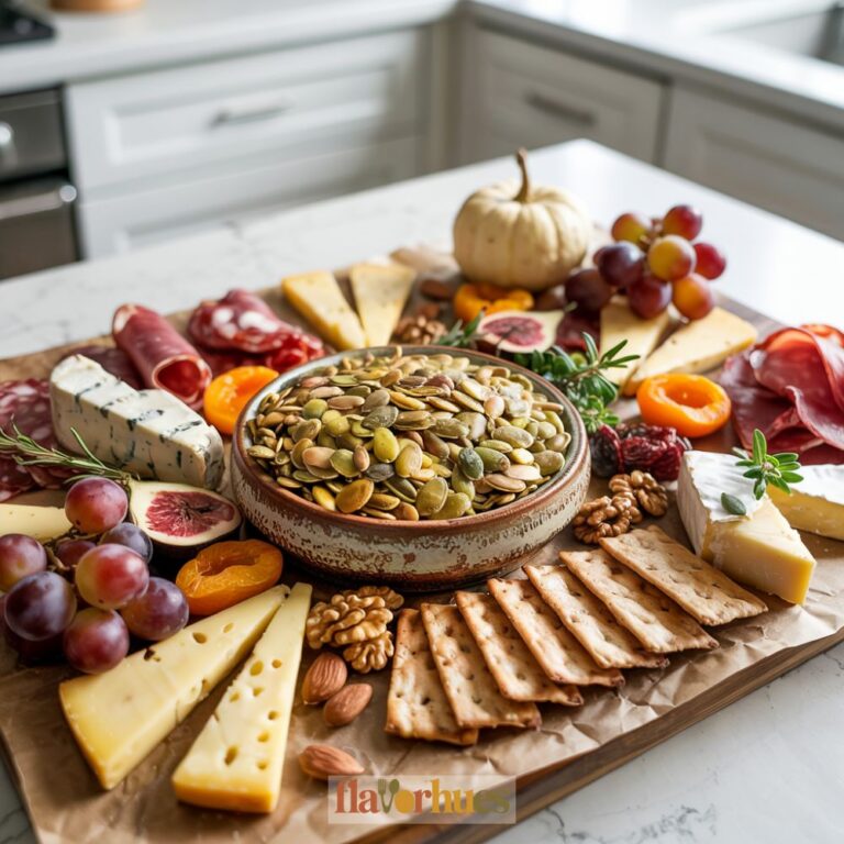 Roasted Pumpkin Seeds Snack Charcuterie Board Recipe
