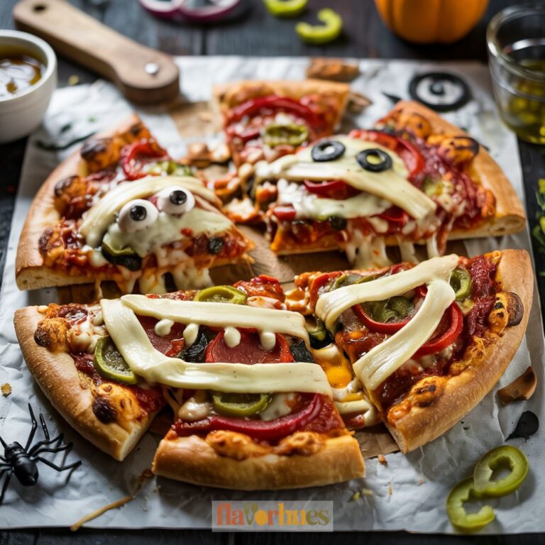 Scary Pizza Halloween Recipe: Cute But Spooky!