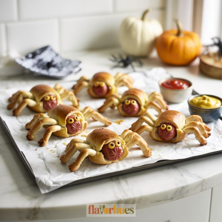 Spider Hot Dogs for Halloween
