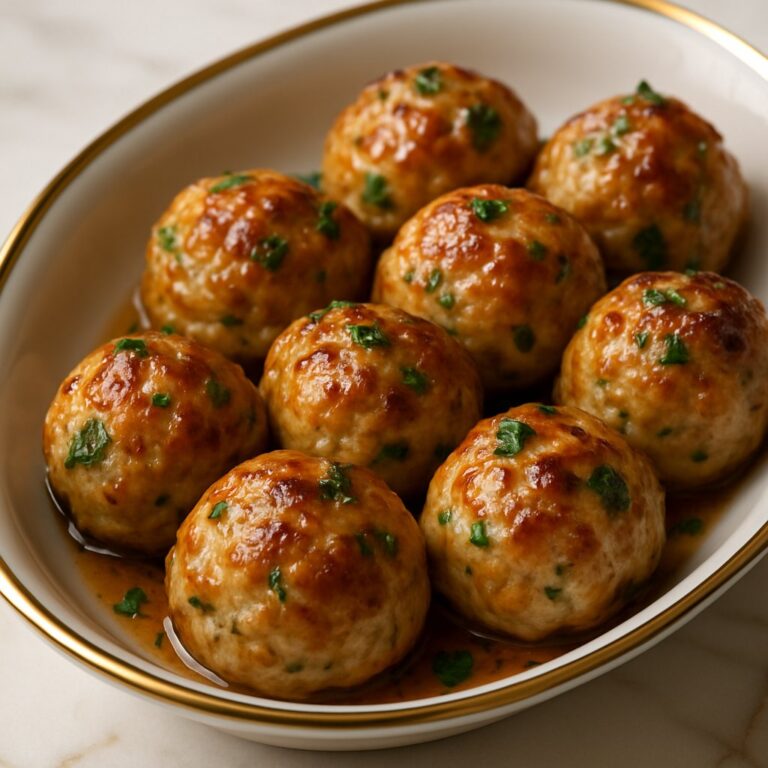 Baked Chicken Meatballs Recipe