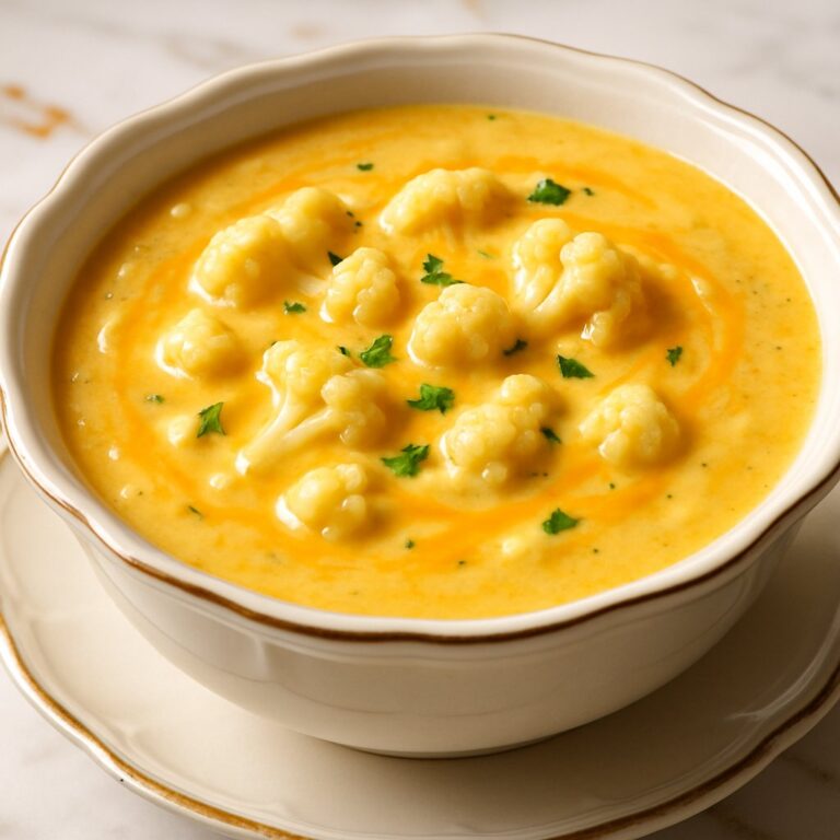 Cauliflower Cheddar Soup Recipe