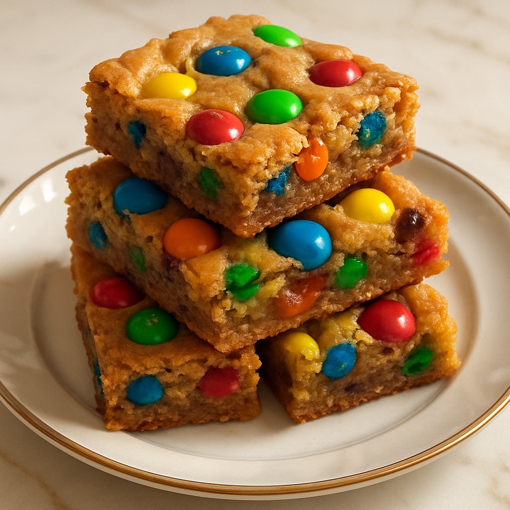 M&M Cookie Bars Recipe