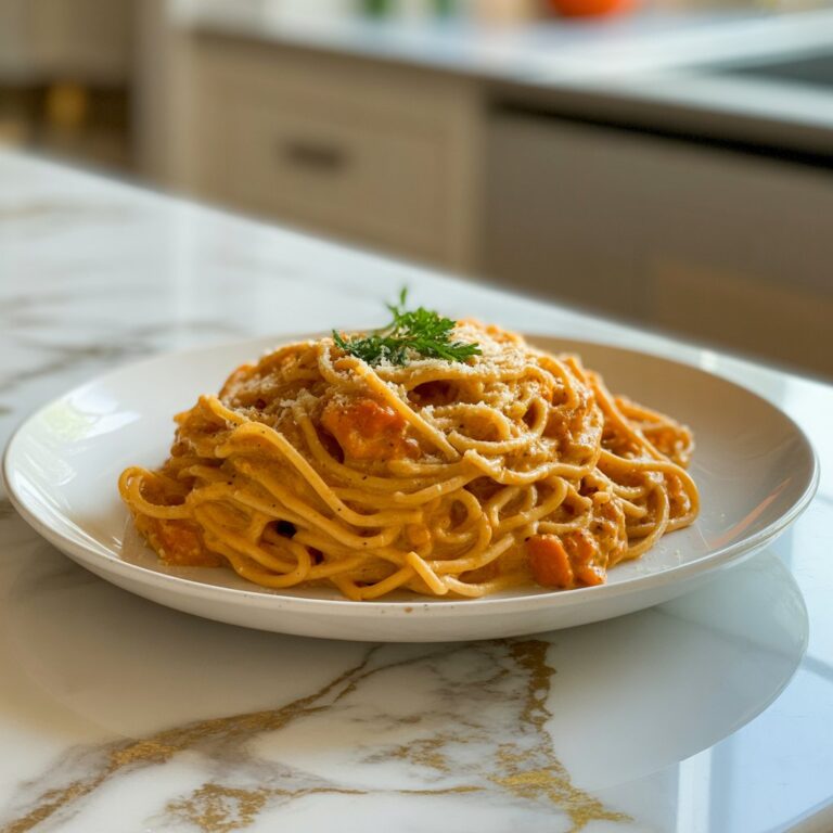 Pumpkin Alfredo Pasta Recipe