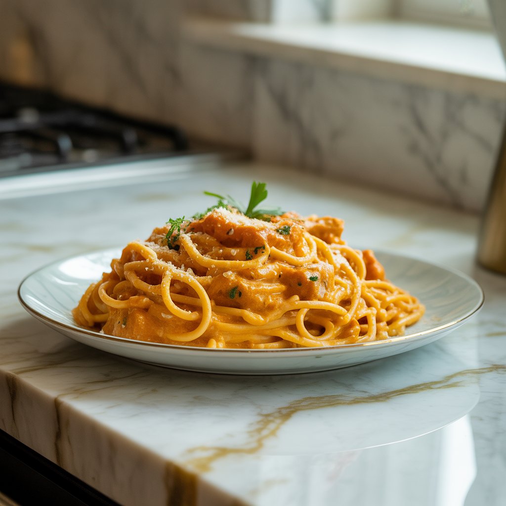 Pumpkin Alfredo Pasta Recipe