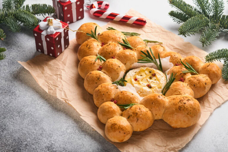 Cheesy Pull Apart Christmas Bread Recipe