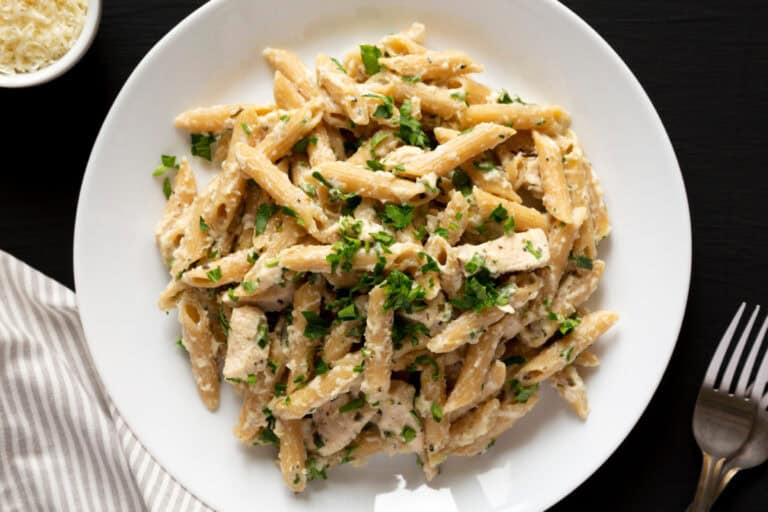 Chicken Alfredo Penne Pasta Recipe