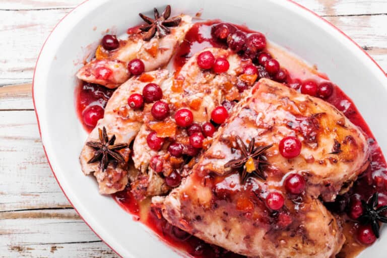 Grilled Chicken Breasts With Cranberry Sauce Recipe
