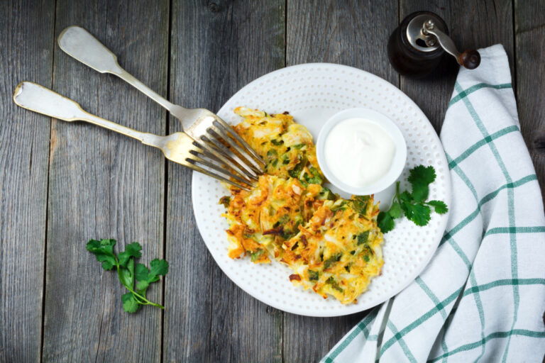 Cabbage and Spinach Pancake Recipe
