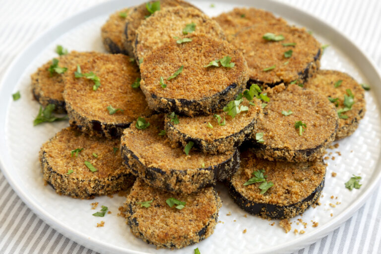 Garlic Parmesan Baked Eggplant Recipe