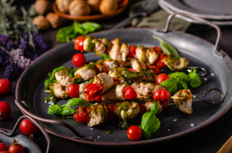 Pesto Chicken Kebab Recipe
