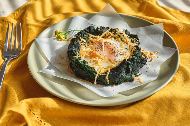 Spinach Egg Nests Recipe