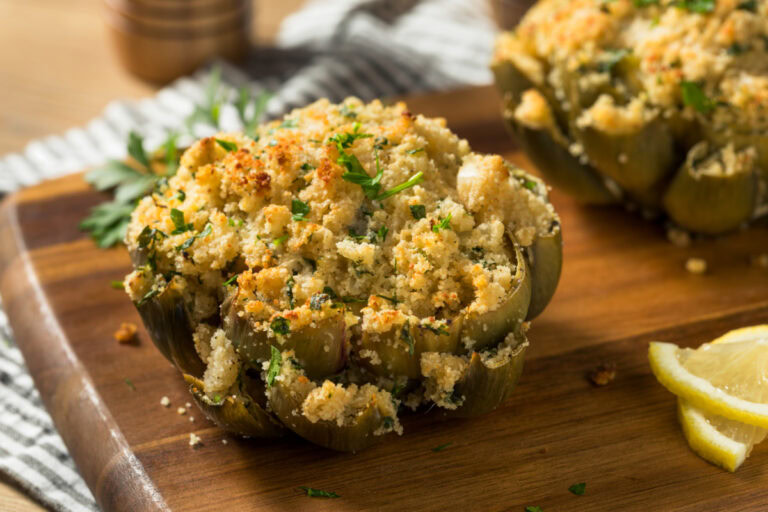Baked Stuffed Artichoke Recipe