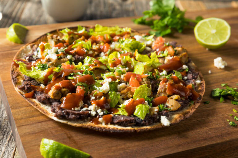 Easy BBQ Chicken Tostada Recipe