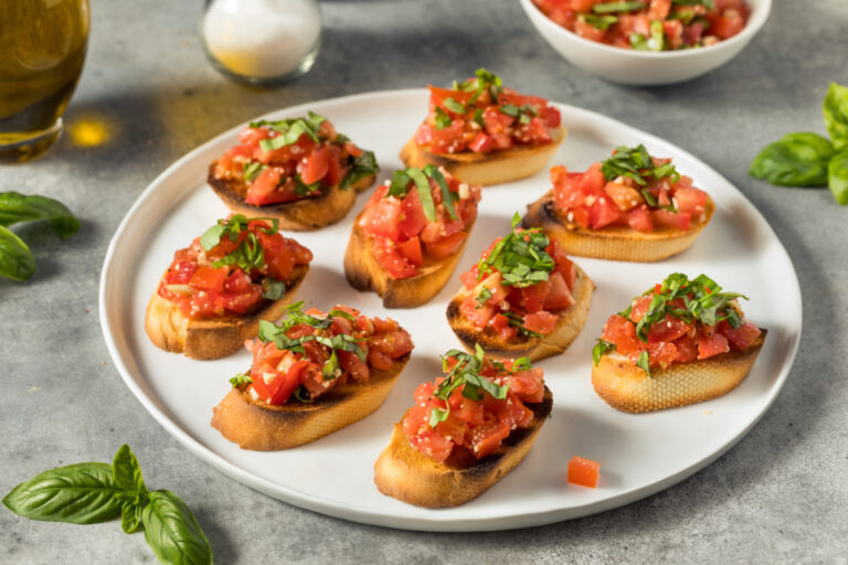 Healthy Italian Tomato Bruschetta Recipe