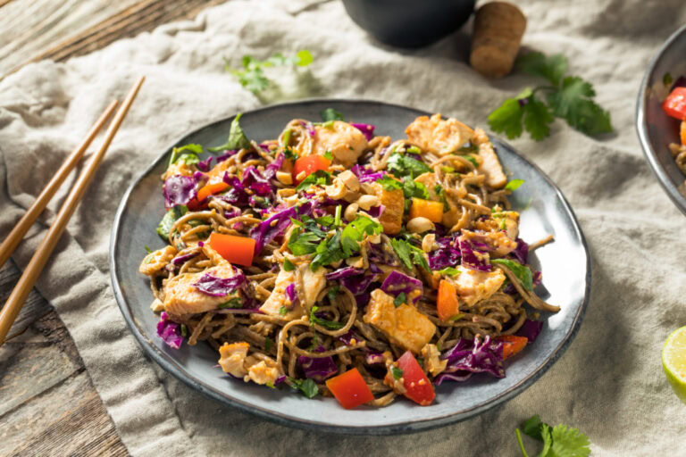 Spicy Chicken Soba Noodle Salad Recipe