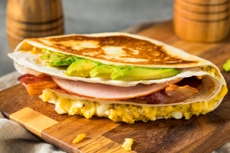 Trendy Egg Tortilla Breakfast Sandwich Recipe