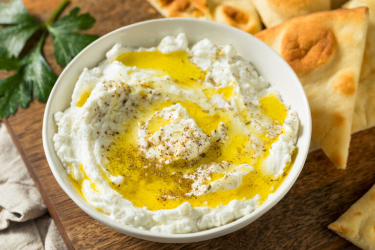 Yogurt Labneh Cheese Dip Recipe